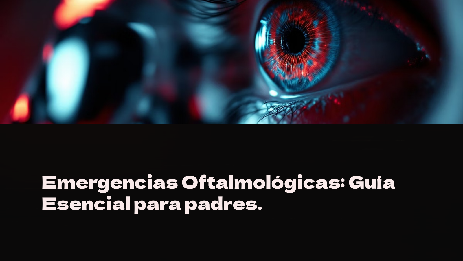 Portada original de Emergencias Oftalmológicas: Guía Esencial para padres